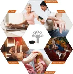 AyFit - Onderarm Trainer - Vingertrainer - Vinger Gripper Bekend Van TikTok - Hand Trainer - Grip Trainer - Siliconen - Weerstand Band - Spierversterker - Hand - Vinger - 1 Stuk - Grijs -FitForce Outlet Winkel 1196x1200 2