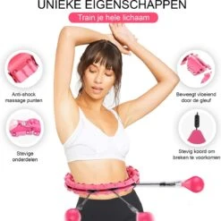 Belenthi Verstelbare Fitness Hoelahoep Met Gewicht - Voor Volwassenen En Kinderen - Weighted Hula Hoop - Smart Hoepel - Roze -FitForce Outlet Winkel 1198x1200 13