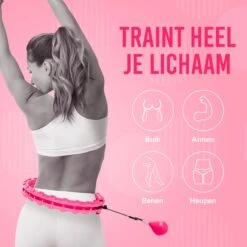 Merkloos Smart Hula Hoop Fitness - Hoelahoep Met Gewicht Voor Volwassenen En Kinderen - Fitness Hoelahoep - Hoepel Fitness -FitForce Outlet Winkel 1198x1200 16