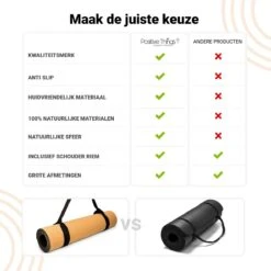 Yoga Mat Sportmat Fitnessmat Antislip Duurzaam Kurk Met Yoga Lessen -FitForce Outlet Winkel 1198x1200 26