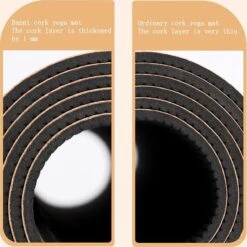 Merkloos TDR - Yoga Mat Met Tas- Natuurlijk Kurk En TPE - Vrij Van Schadelijke Stoffen, Hypoallergeen En 100% (biologisch) Afbreekbaar - Zeer Geschikt Voor Yin Yoga En Kundalini Yoga Met Draagtas En Draagband- 183x66x0,5 Cm - Mandala Bloem -FitForce Outlet Winkel 1198x1200 27