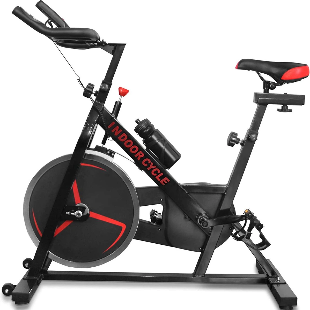 Trend24 Hometrainer - Hometrainer Fiets - Spinningfiets - Spinning - Max 120 KG - Zwart 8 Trend24 Hometrainer - Hometrainer Fiets - Spinningfiets - Spinning - Max 120 KG - Zwart - Afbeelding 8