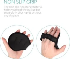 Navaris Universele Fitness Grip Pads - Handschoenen Geschikt Voor Powerlifting, Crossfit, Fitness En Bodybuilding - Geschikt Voor Alle Maten - Zwart 9 Navaris Universele Fitness Grip Pads - Handschoenen Geschikt Voor Powerlifting, Crossfit, Fitness En Bodybuilding - Geschikt Voor Alle Maten - Zwart -FitForce Outlet Winkel 1200x1009