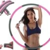 Merkloos Fitness Hoela Hoop | Sport Hoepel - Hula Hoop - Yoga Ring| Perfect Om Af Te Vallen, Je Heupen Shapen En Anti Cellulite! | Aanpasbaar Gewicht | 8 Delen Click-design | Voor Volwassenen En Kinderen|