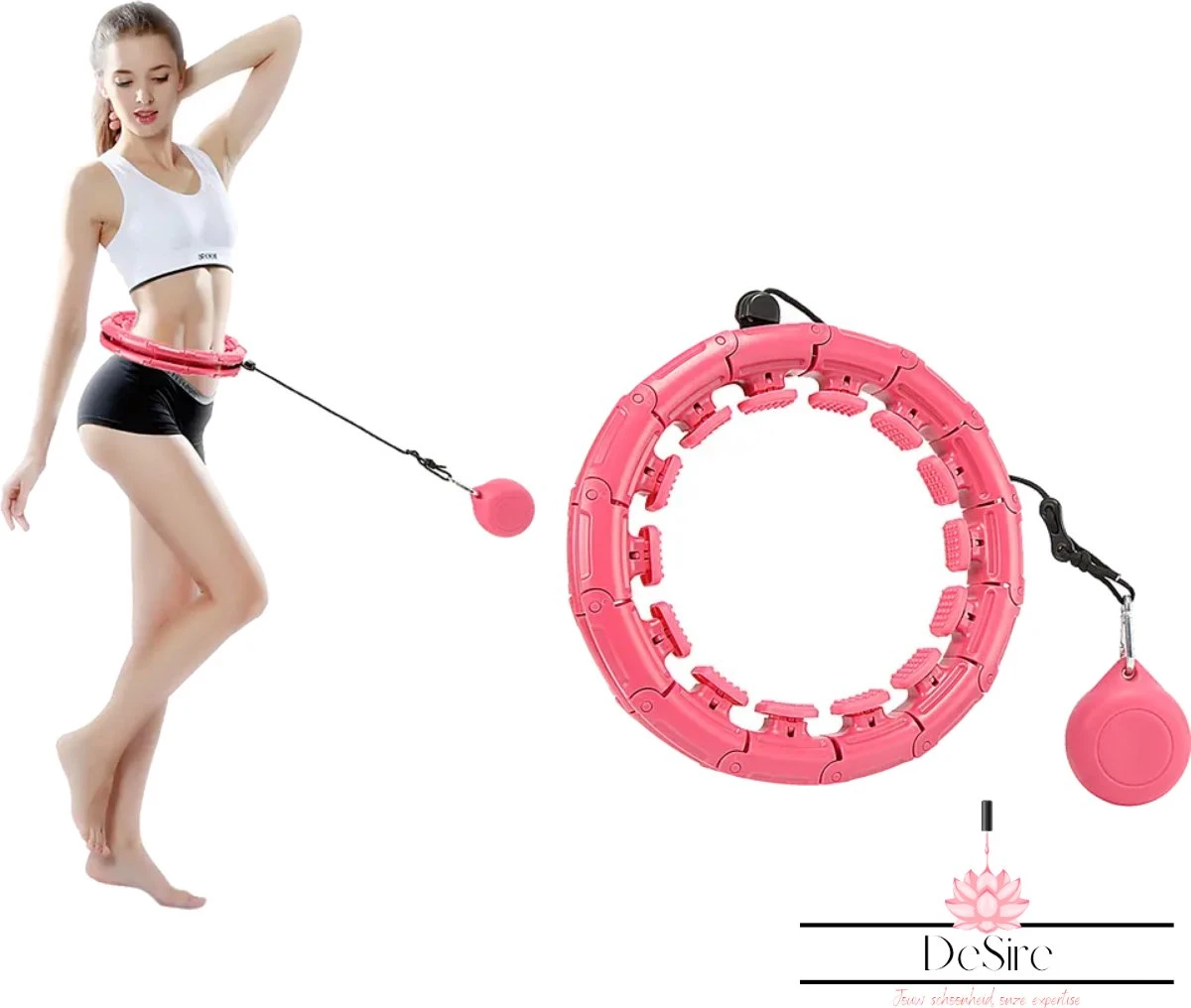 DeSire Fitness Hoelahoep Met Gewicht - Roze - Sport Hoepel Voor Volwassenen En Kinderen - Hula Hoop - Weight Hoop - HoolaHoop 10 DeSire Fitness Hoelahoep Met Gewicht - Roze - Sport Hoepel Voor Volwassenen En Kinderen - Hula Hoop - Weight Hoop - HoolaHoop - Afbeelding 10