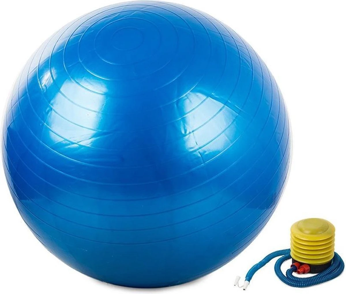 Gymnastiekbal (blauw) - Gymbal - Yoga Bal - Fitness Bal - Pilates - Fitness - 60cm Inclusief Pomp! Versterking Spieren/conditie/Mobiliteit! 1 Gymnastiekbal (blauw) - Gymbal - Yoga Bal - Fitness Bal - Pilates - Fitness - 60cm Inclusief Pomp! Versterking Spieren/conditie/Mobiliteit!