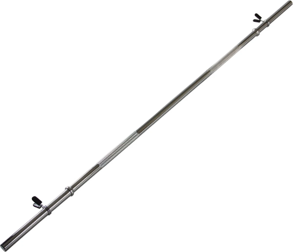 Halterstang - VirtuFit Barbell Stang - Veerclipsluiting - 170 Cm - 30 Mm 2 Halterstang - VirtuFit Barbell Stang - Veerclipsluiting - 170 Cm - 30 Mm - Afbeelding 2