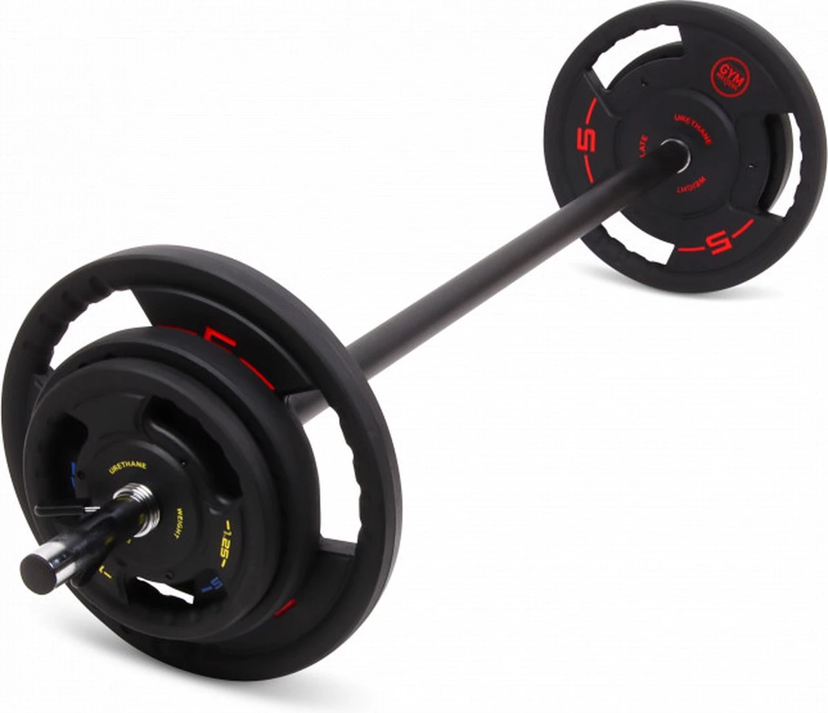 Gym Masters Bodypump Halterset 20 KG / Premium Bodypumpset / Aerobic Pumpset / Pump Set / Pump Fitness / Barbell Met Gewichten / Halterstang Met Gewichten / 20KG - 30mm - 30 Mm 1 Gym Masters Bodypump Halterset 20 KG / Premium Bodypumpset / Aerobic Pumpset / Pump Set / Pump Fitness / Barbell Met Gewichten / Halterstang Met Gewichten / 20KG - 30mm - 30 Mm