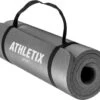 Athletix®‎ Premium NBR Fitnessmat - 183 X 61 X 1.5 Cm - Yogamat Met Draagriem En Draagtas - Grijs