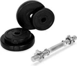 Klarfit Dumbell Set - Halterset 97,5kg : 2 Korte Halters, 8 Korte Haltergewichten , 1 Lange Halterstang, 1 Curlbellstang En 6 Lange Haltergewichten 9 Klarfit Dumbell Set - Halterset 97,5kg : 2 Korte Halters, 8 Korte Haltergewichten , 1 Lange Halterstang, 1 Curlbellstang En 6 Lange Haltergewichten -FitForce Outlet Winkel 1200x1035