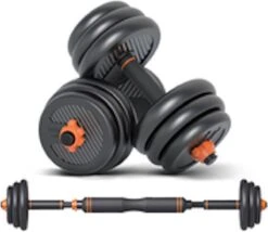 Dumbells Set 30kg | Halterset | Verstelbaar | Inclusief Stang - Dumbells Set - Halterset - Fitness Gewicht -FitForce Outlet Winkel 1200x1042
