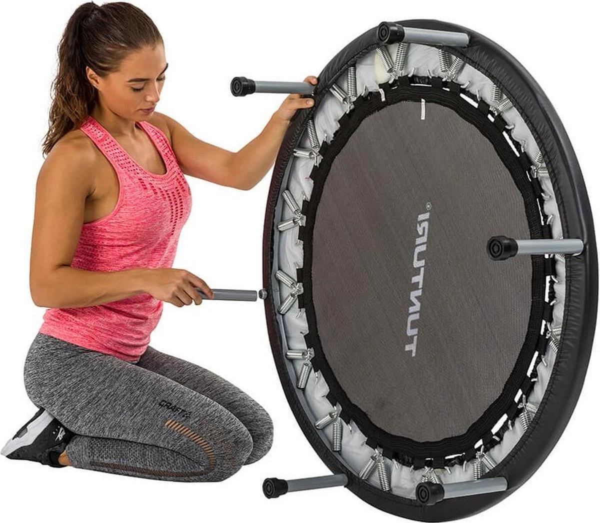 Tunturi Funhop Fitness Trampoline - Mini Trampoline - 95cm Springoppervlak - Incl. Gratis Fitnessapp 9 Tunturi Funhop Fitness Trampoline - Mini Trampoline - 95cm Springoppervlak - Incl. Gratis Fitnessapp - Afbeelding 9