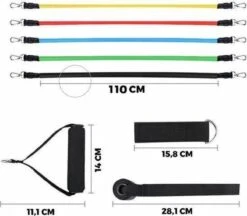 Weerstandsbanden Set - Fitness Elastiek - Resistance Band - Workout Set Met Handvat - Full Body Workout -FitForce Outlet Winkel 1200x1049 3
