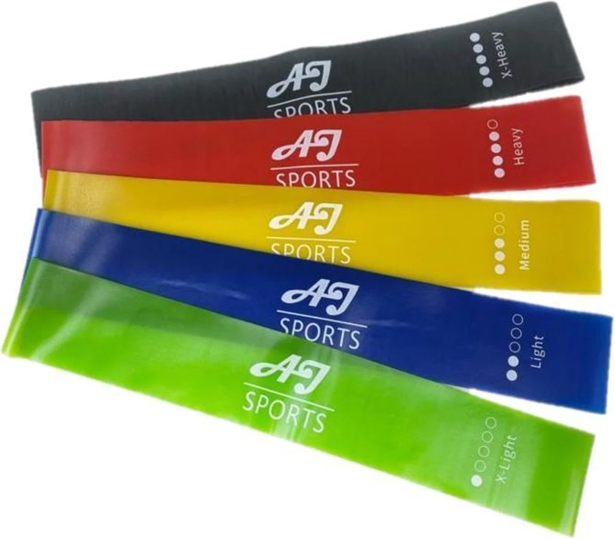 AJ-Sports Latex Weerstandsbanden - Booty Bands - Fitness Elastiek - Weerstandbanden - Set Van 5 Weerstandsbanden - 5 Verschillende Weerstanden - Resistance Band - Fitness Band - Fitness - Workout - Inclusief Draagtas 8 AJ-Sports Latex Weerstandsbanden - Booty Bands - Fitness Elastiek - Weerstandbanden - Set Van 5 Weerstandsbanden - 5 Verschillende Weerstanden - Resistance Band - Fitness Band - Fitness - Workout - Inclusief Draagtas - Afbeelding 8