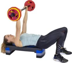 RS Sports Aerobic Pump Set - Halterset Met Gewichten - 130 Cm Stang - Totaal 20 Kg - Rubber Schijven -FitForce Outlet Winkel 1200x1054