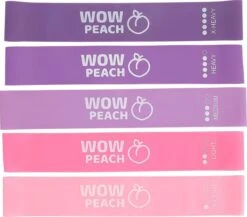 Wow Peach - Premium Weerstandsbanden Van Hoge Kwaliteit ROZE/PAARS - Set Van 5 Resistance Banden - Fitness Elastiek - Without Lemons - WOW Peach -FitForce Outlet Winkel 1200x1054 4