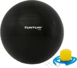 Tunturi Fitness Bal - Yoga Bal Inclusief Pomp - Pilates Bal - Zwangerschaps Bal - 55 Cm - Kleur: Zwart - Incl. Gratis Fitness App -FitForce Outlet Winkel 1200x1061 1