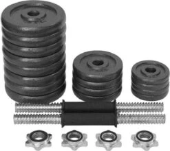 Verstelbare Dumbbell Set 30 Kg Met Koffer - Gietijzeren Gewichten - 2x 15 Kg -FitForce Outlet Winkel 1200x1067 2