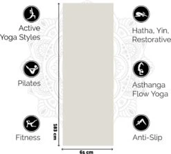 Love Generation ● Yoga Mat ● Fitness Mat ● Zand ● 6 Mm Dik -FitForce Outlet Winkel 1200x1079 3