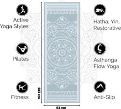 Love Generation ● Design Yoga Mat ● Fitness Mat ● MagicCarpet Print ● Mint -FitForce Outlet Winkel 1200x1081 1