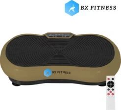 BX Fitness® - Ultra Slim Body Shaper - Fitness Trilplaat - Trainingsapparatuur Voor Uithoudingstraining - Power Plate - Full Body Workout - Sport Trilplaat Goud - Bevat Duidelijke Handleiding - NU Met Handige Voedingsgids! - Incl Stretch Bands -FitForce Outlet Winkel 1200x1088 5