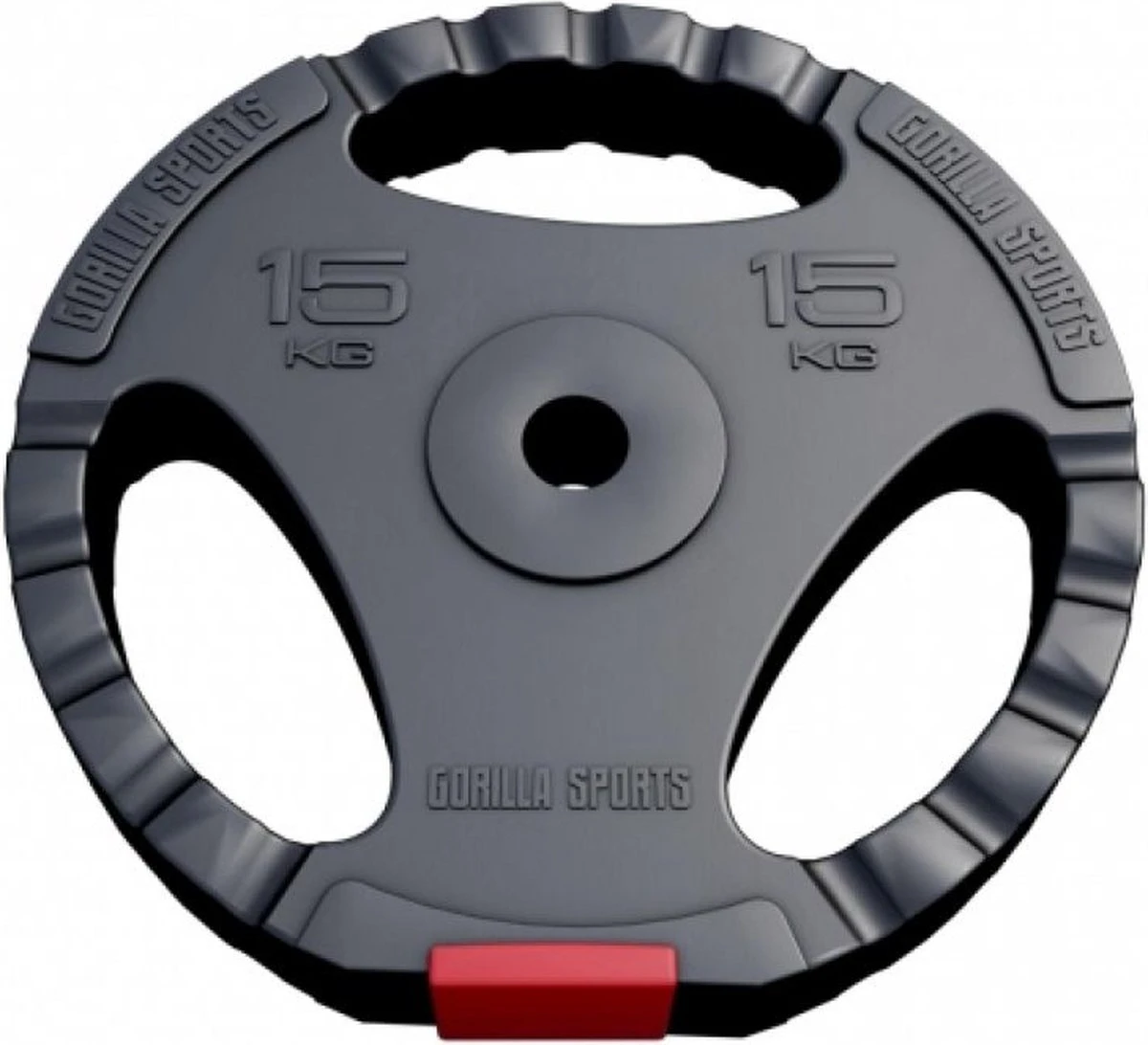 Gorilla Sports Halterschijven Set - 2 X 15 Kg - Gripper Kunststof - 30 Mm - Handgreep 2 Gorilla Sports Halterschijven Set - 2 X 15 Kg - Gripper Kunststof - 30 Mm - Handgreep - Afbeelding 2