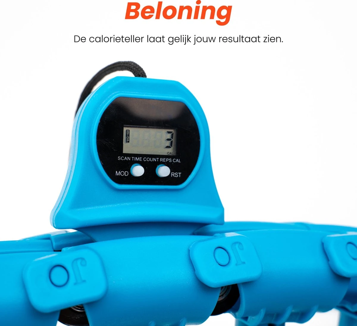 EdelSport - Hoelahoep - Fitness Hoelahoep - Hula Hoop - Hoelahoep Met Gewicht - Massage - Blauw 8 EdelSport - Hoelahoep - Fitness Hoelahoep - Hula Hoop - Hoelahoep Met Gewicht - Massage - Blauw - Afbeelding 8