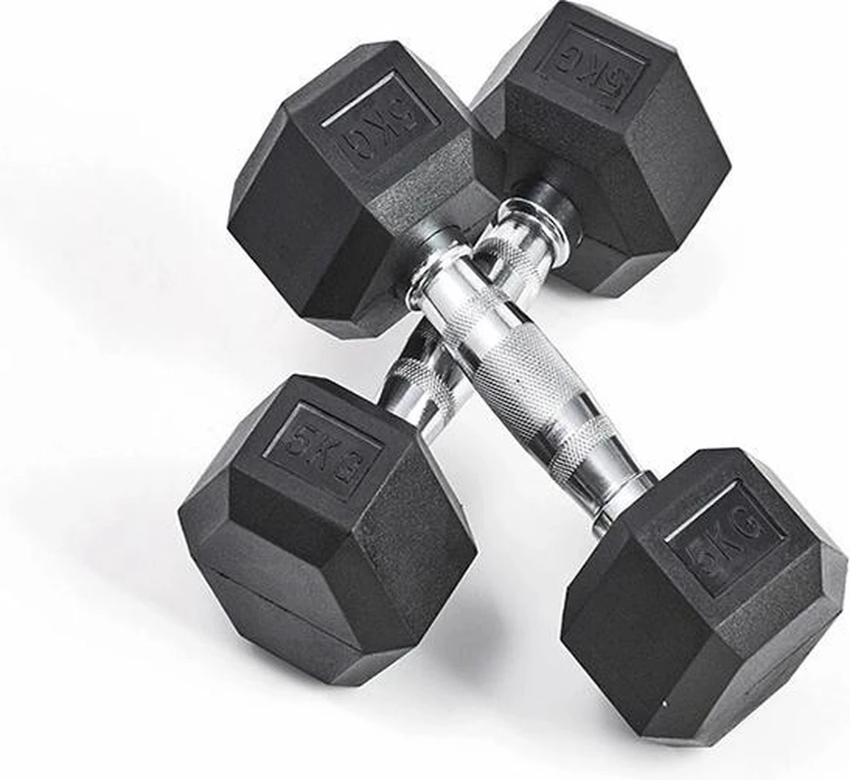 Active Panther Hexa Dumbbell Set - Professionele Gewichten - Halterset - Gewichten - 2 X 5 Kg - 10 Kg Totaal 1 Active Panther Hexa Dumbbell Set - Professionele Gewichten - Halterset - Gewichten - 2 X 5 Kg - 10 Kg Totaal