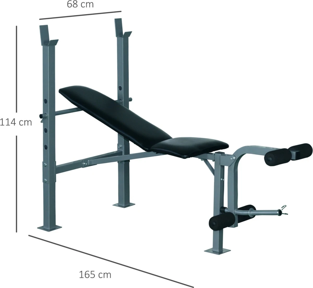 Fitnessbank - Bankdrukbank - Krachttraining - Fitness Bank - Bench Press - Leg Curl 3 Fitnessbank - Bankdrukbank - Krachttraining - Fitness Bank - Bench Press - Leg Curl - Afbeelding 3
