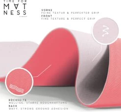 AGreenie Yoga Mat Anti-slip Vervuilingsvrij 6mm / 183x68cm Yoga Mat Breder Gemaakt Van Hoge Kwaliteit TPE / Anti-allergene Yoga Matten Incl. Yoga Mat Tas & E-book / Yoga Set -FitForce Outlet Winkel 1200x1107 5