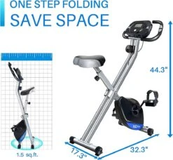 K IKIDO Indoorfietsen - X-Bike Hometrainer - Hometrainers - Fitness Fiets Opvouwbaar - Inklapbare - Tablethouder - Ergometer - 8 Weerstandsniveaus - Fitness Bike - Max. 135 Kg -FitForce Outlet Winkel 1200x1108 6