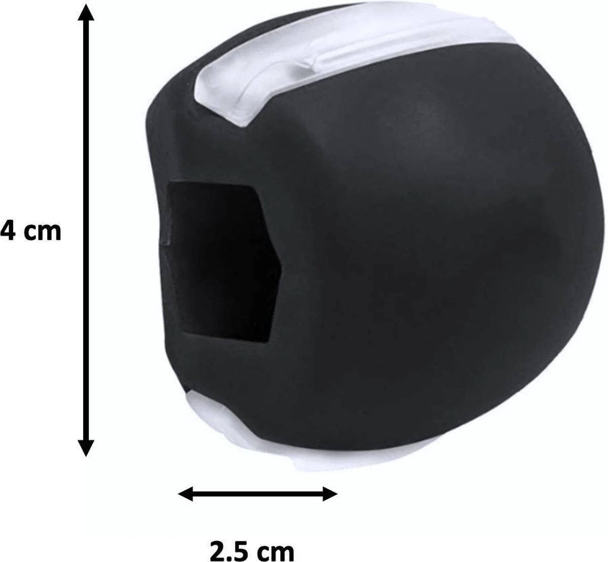 Merkloos Kaaklijn Trainer - Kaak Trainer - Jawline Trainer - Kaakspier Trainer - Jawline Exercise - Facial Toner - Kaaklijn Trainer - Kleur: Zwart 3 Merkloos Kaaklijn Trainer - Kaak Trainer - Jawline Trainer - Kaakspier Trainer - Jawline Exercise - Facial Toner - Kaaklijn Trainer - Kleur: Zwart - Afbeelding 3