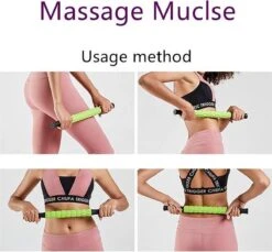 Spier Massage Roller | Stick Roller | Trigger Point | Voor Beginners & Ervaren Sporters | Vermindering Spierpijn | Verkleefde Spieren | Kramp En Stijfheid | Helpt Herstellen | Meer Doorbloeding -FitForce Outlet Winkel 1200x1111 2