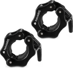 Navaris Halterstangsluiters- Lock Jaw Collar Set - 2x Barbell Sluiting - Halterstangsluiting - Sluitklemmen Voor Halterstangen -FitForce Outlet Winkel 1200x1121 1