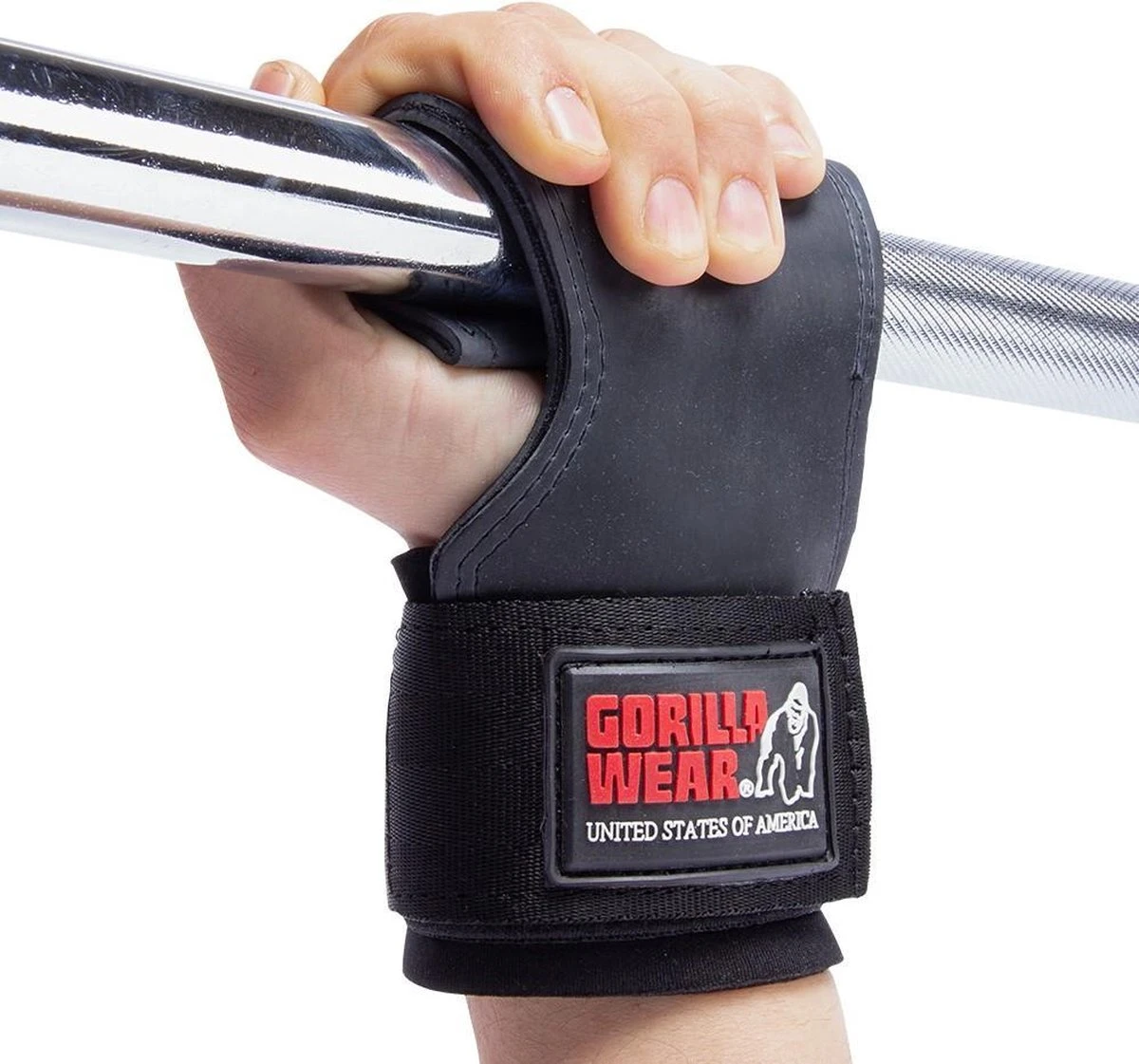 Gorilla Wear Lifting Grips - Lifting Straps - One Size - Zwart 2 Gorilla Wear Lifting Grips - Lifting Straps - One Size - Zwart - Afbeelding 2