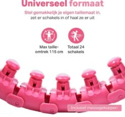 Verstelbare Fitness Hoelahoep Met Gewicht - Hoelahoep Voor Volwassenen En Kinderen - Fitness Hoelahoep - Hula Hoop Fitness - Roze -FitForce Outlet Winkel 1200x1122 2