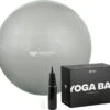 Rockerz Fitness® - Yoga Bal Inclusief Pomp - Pilates Bal - Fitness Bal - Zwangerschapsbal - Goede Houding Bij Het Thuiswerken - 90 Cm - Kleur: Grijs