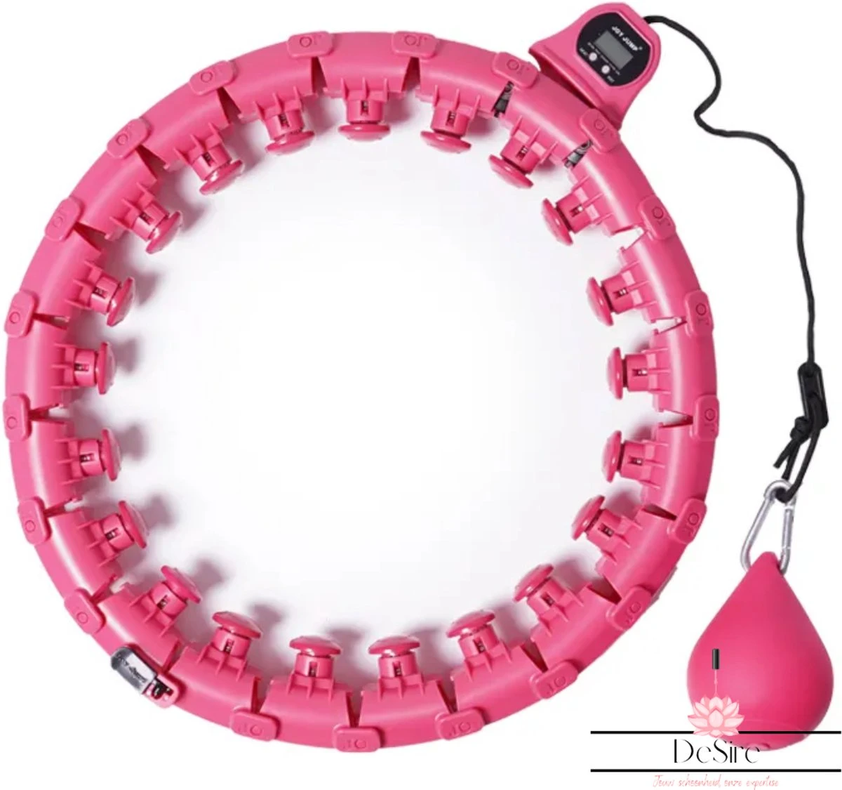 DeSire Fitness Hoelahoep Met Gewicht - Roze - Sport Hoepel Voor Volwassenen En Kinderen - Hula Hoop - Weight Hoop - HoolaHoop 6 DeSire Fitness Hoelahoep Met Gewicht - Roze - Sport Hoepel Voor Volwassenen En Kinderen - Hula Hoop - Weight Hoop - HoolaHoop - Afbeelding 6