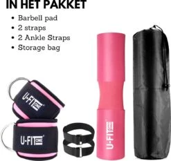 U Fit One Barbell Pad & 2 Stuks Ankle Straps Set - Enkelband - Ankle Cuff Strap - Enkel Strap - Billen Trainer - Nekbeschermer - Barpad - Squat Sponge Bar Pad - Schouderpad - Halterstang - Lunges - Hip Thrust - Roze 11 U Fit One Barbell Pad & 2 Stuks Ankle Straps Set - Enkelband - Ankle Cuff Strap - Enkel Strap - Billen Trainer - Nekbeschermer - Barpad - Squat Sponge Bar Pad - Schouderpad - Halterstang - Lunges - Hip Thrust - Roze -FitForce Outlet Winkel 1200x1131 1