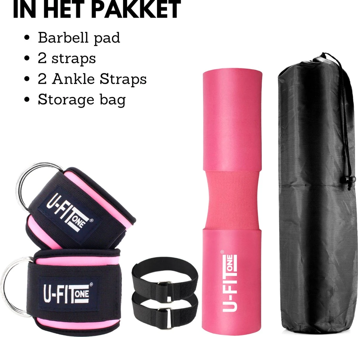 U Fit One Barbell Pad & 2 Stuks Ankle Straps Set - Enkelband - Ankle Cuff Strap - Enkel Strap - Billen Trainer - Nekbeschermer - Barpad - Squat Sponge Bar Pad - Schouderpad - Halterstang - Lunges - Hip Thrust - Roze 6 U Fit One Barbell Pad & 2 Stuks Ankle Straps Set - Enkelband - Ankle Cuff Strap - Enkel Strap - Billen Trainer - Nekbeschermer - Barpad - Squat Sponge Bar Pad - Schouderpad - Halterstang - Lunges - Hip Thrust - Roze - Afbeelding 6