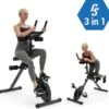 CAPITAL SPORTS Azura Fusion Fiets Hometrainer 3in1 Cardio-/standing Bike AB Trainer , Magnetische Weerstand , Belastbaarheid: Max. 100 Kg