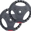 Gorilla Sports Halterschijven Set - 2 X 15 Kg - Gripper Kunststof - 30 Mm - Handgreep