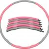 Merkloos Weight Hoop Original - Fitness Hoelahoep - Met DVD - 1.5kg - Ø 100 Cm - Roze/Grijs