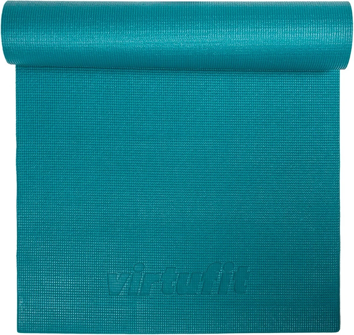 VirtuFit Premium Yoga Mat - Anti-slip - Dik (4 Mm) - 183 X 61 X 0,4 Cm - Ocean Green 1 VirtuFit Premium Yoga Mat - Anti-slip - Dik (4 Mm) - 183 X 61 X 0,4 Cm - Ocean Green