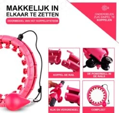 Duerté - HoelaHoep Met Gewicht - Hoela Fitness Kinderen En Volwassenen - Weight Hoop 1.5 KG - Hula Hoop -FitForce Outlet Winkel 1200x1137 10