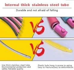 Merkloos Fitness Hoela Hoop | Sport Hoepel - Hula Hoop - Yoga Ring| Perfect Om Af Te Vallen, Je Heupen Shapen En Anti Cellulite! | Aanpasbaar Gewicht | 8 Delen Click-design | Voor Volwassenen En Kinderen| -FitForce Outlet Winkel 1200x1137 11