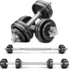 Coazy Dumbell En Barbell Set Verstelbaar - Dumbells - Gewichten Fitness - Halterstang Met Gewichten - Halter