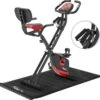 KM-Fit Hometrainer, Fitnessfiets, Opvouwbare Fitnessfiets, Tot 100kg