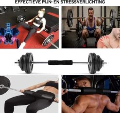 MJ Sports Premium Barbell Pad - Nekbeschermer - Barpad - Nekkussen - Squats - Hip Thrusts - Fitness - Zwart -FitForce Outlet Winkel 1200x1137 5