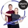 Fitness Hoelahoep - Cadeau - Sport Hoepel- - Volwassenen - Hoelahoep Met Gewicht - Waist Trainer - 1-4 KG/94 Cm+ Gratis Hoepeltas